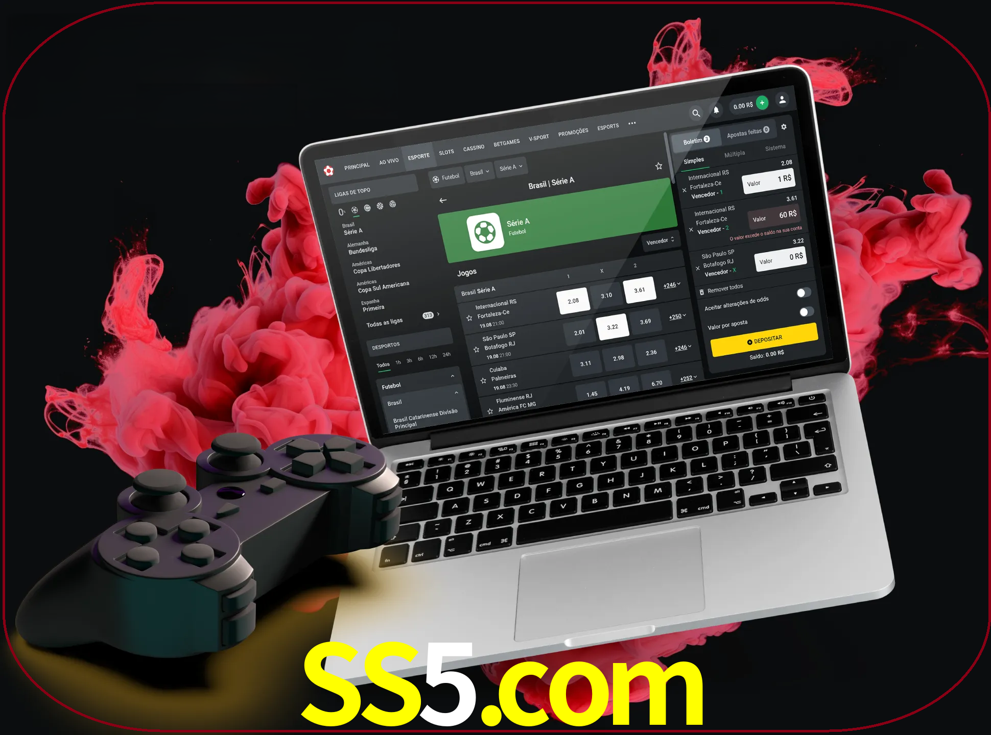Visite a secção especial de jogos de vídeo em ss5 para descobrir em que jogos pode apostar e ganhar muito dinheiro.